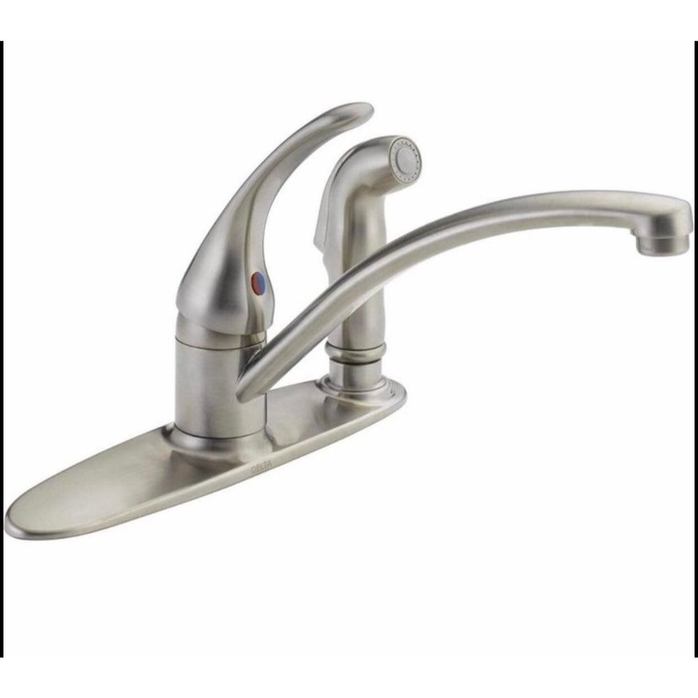 Delta Faucet B3310LF-SS, Stainless Steel, with Side Sprayer